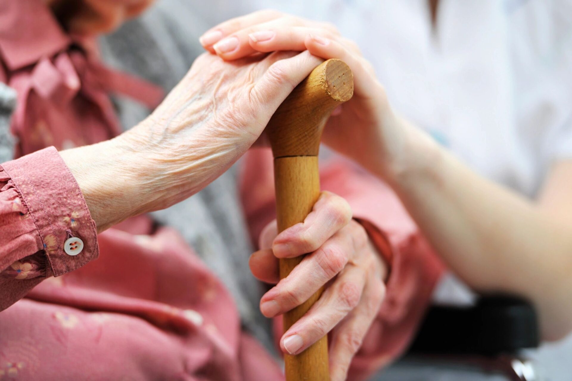 old couple hand